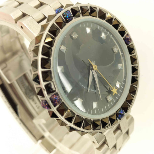 ワールドワイドラブ WORLD WIDE LOVE Y2K スタッズ ストーン クオーツ 腕時計 メンズ